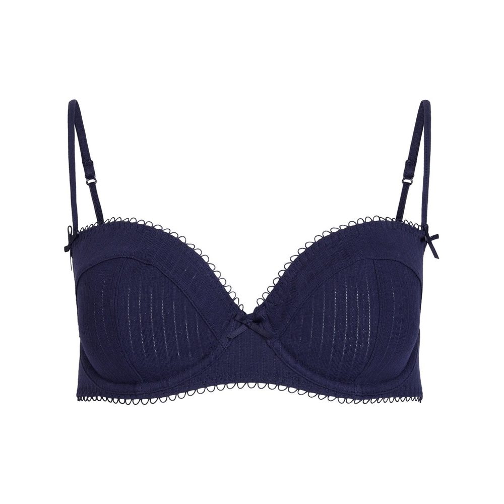 NWT: SKIMS pointelle unlined balconette bra and matching thong